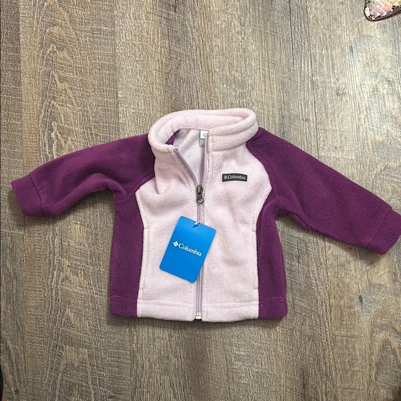 Columbia Purple and Pink Fleece Jacket - Picture 1 of 2